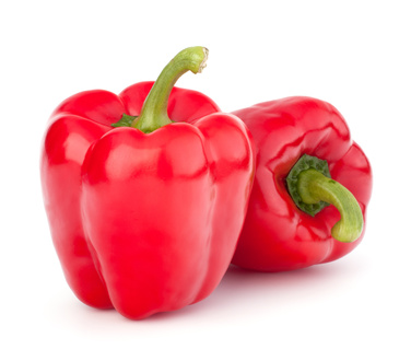 red pepper isolated on white background