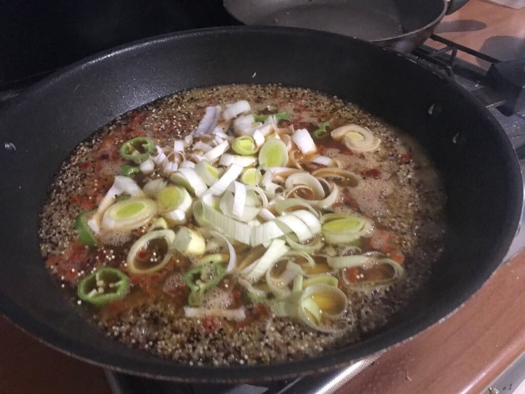 minestra di quinoa essiccata