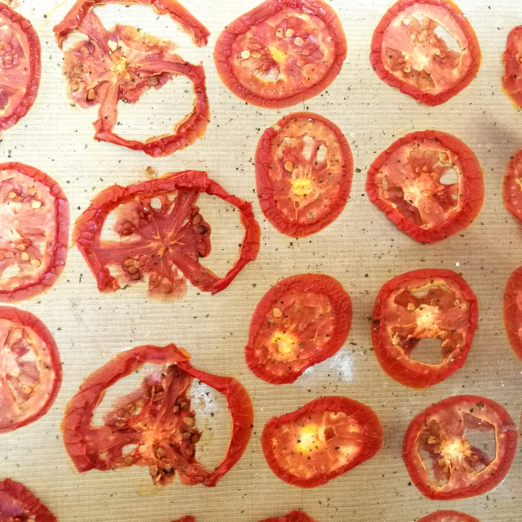 chips di pomodori essiccati