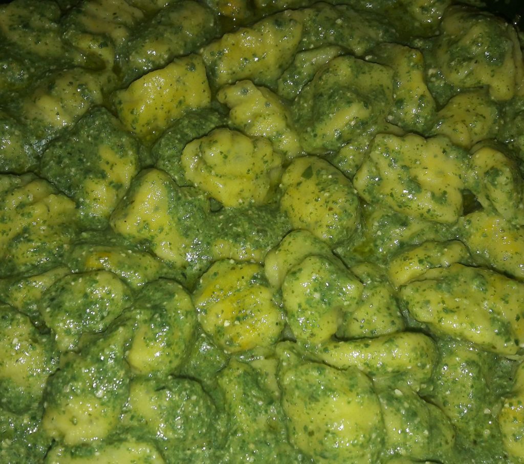 basilico e spinaci essiccati