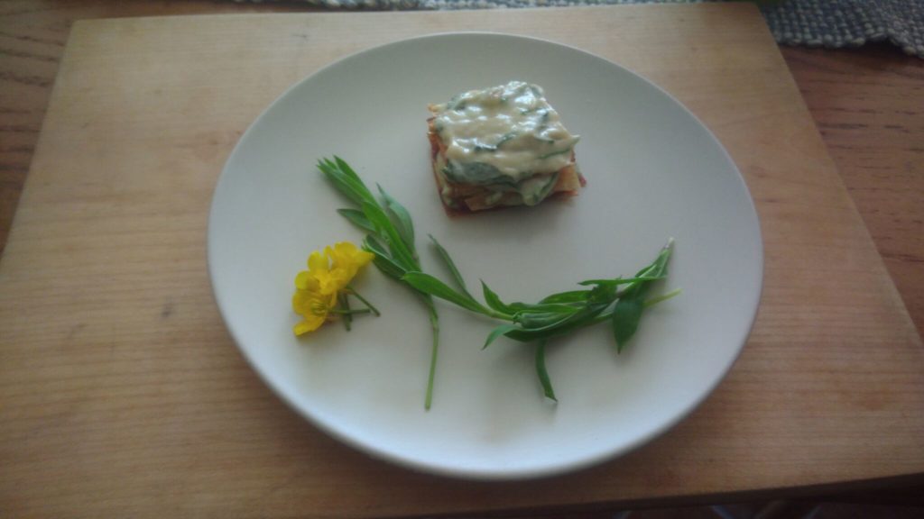 lasagna di asparagi essiccati