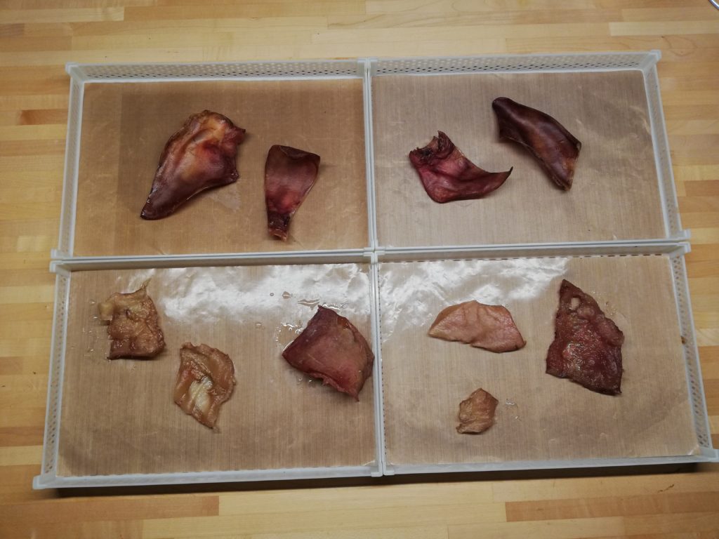 snack essiccati per cani