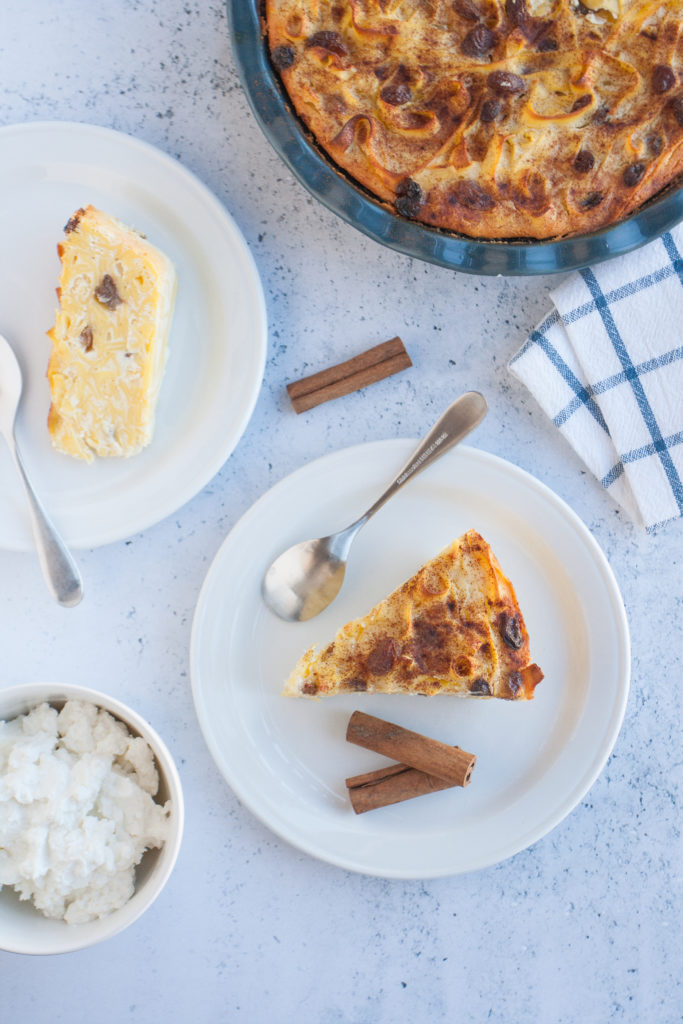 Lokshen kugel con pasta essiccata