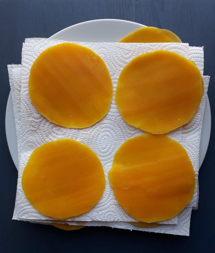 cialde di zucca essiccate