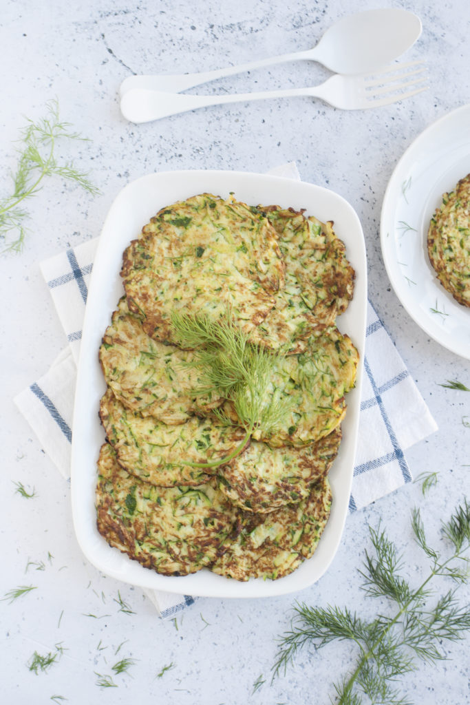 Latkes con aneto essiccato