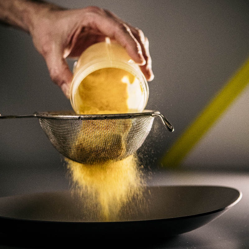 sorbetto ed essiccatore, polvere di frutta essiccata