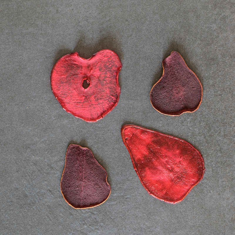 chips essiccate di mele e pere