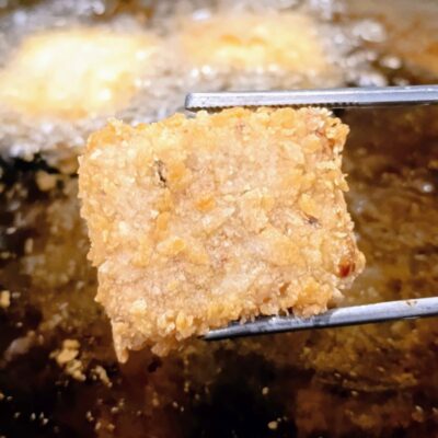 Frittura del tempeh di fagioli zolfini